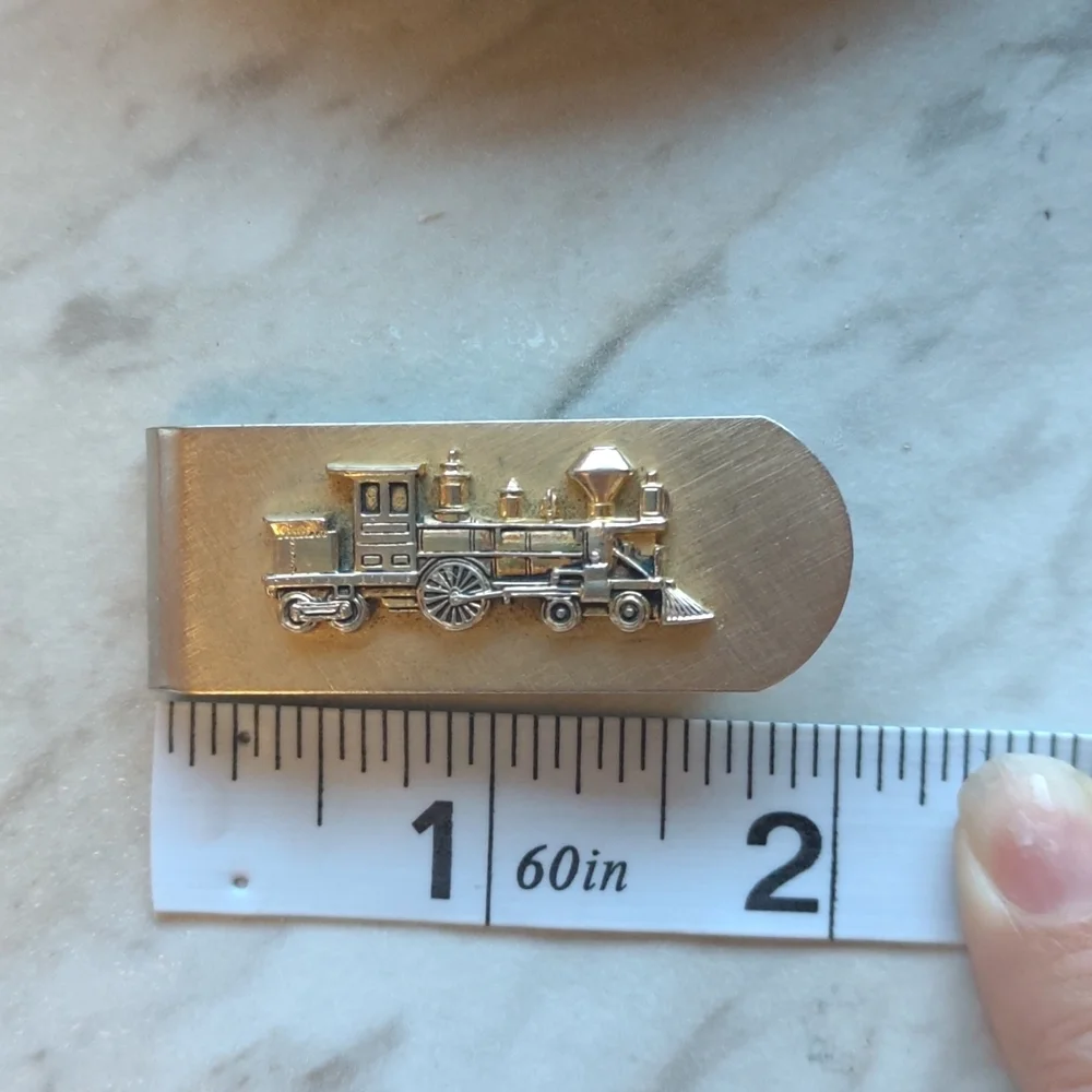 Metal Train Money Clip